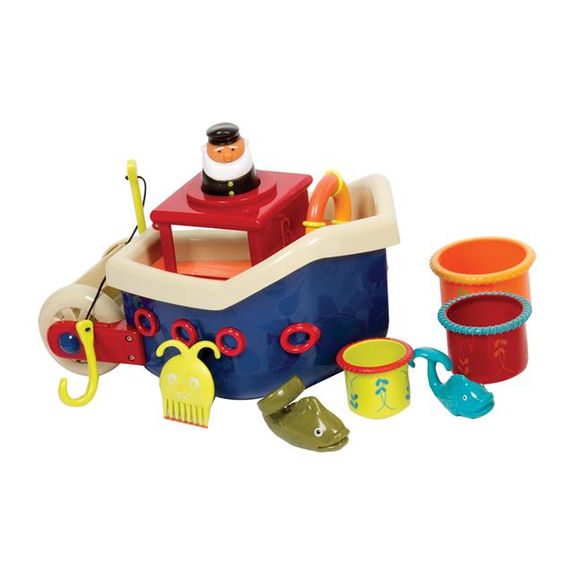 fish and splish boat bath toy