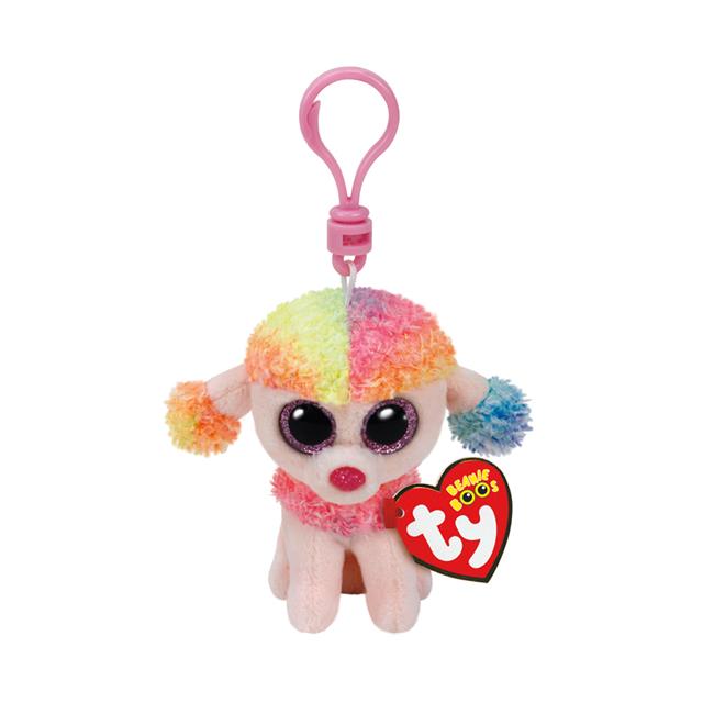 Ty Beanie Boos Clip-On Rainbow The Poodle