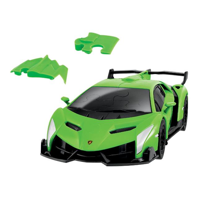 Green Lamborghini Veneno 3D Puzzle