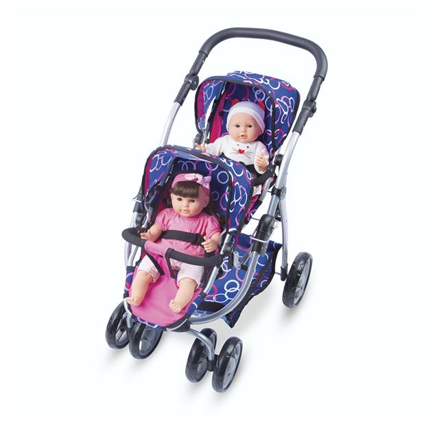 playwell double doll stroller