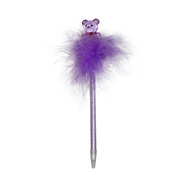 Glitter Teddy Bear Pen