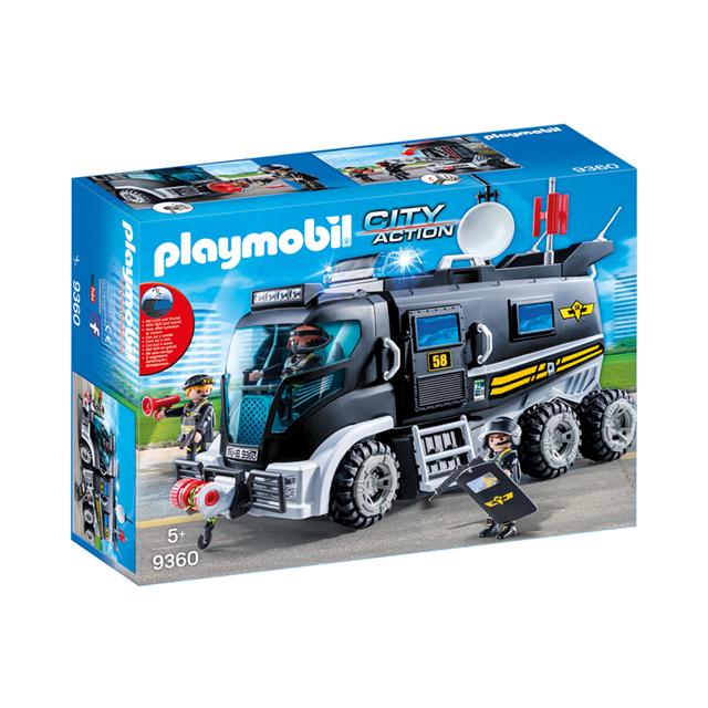 playmobil tactical unit truck