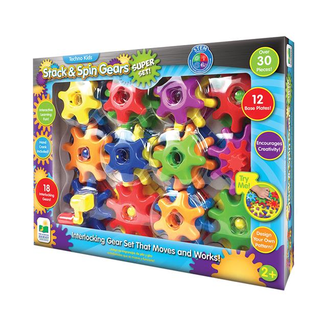 techno kids stack & spin gears