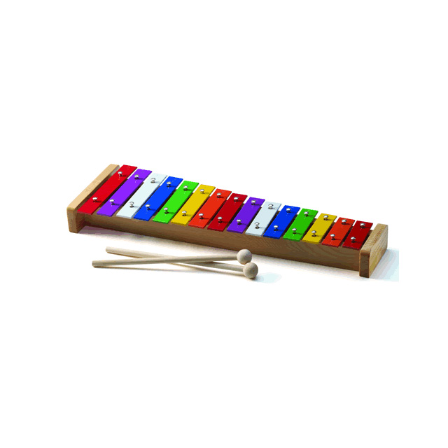 15 Tone Colourful Metal Xylophone