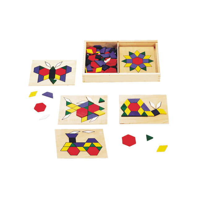 melissa & doug pattern blocks and boards classic toy