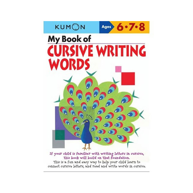 Kumon Cursive Writing Words Workbook